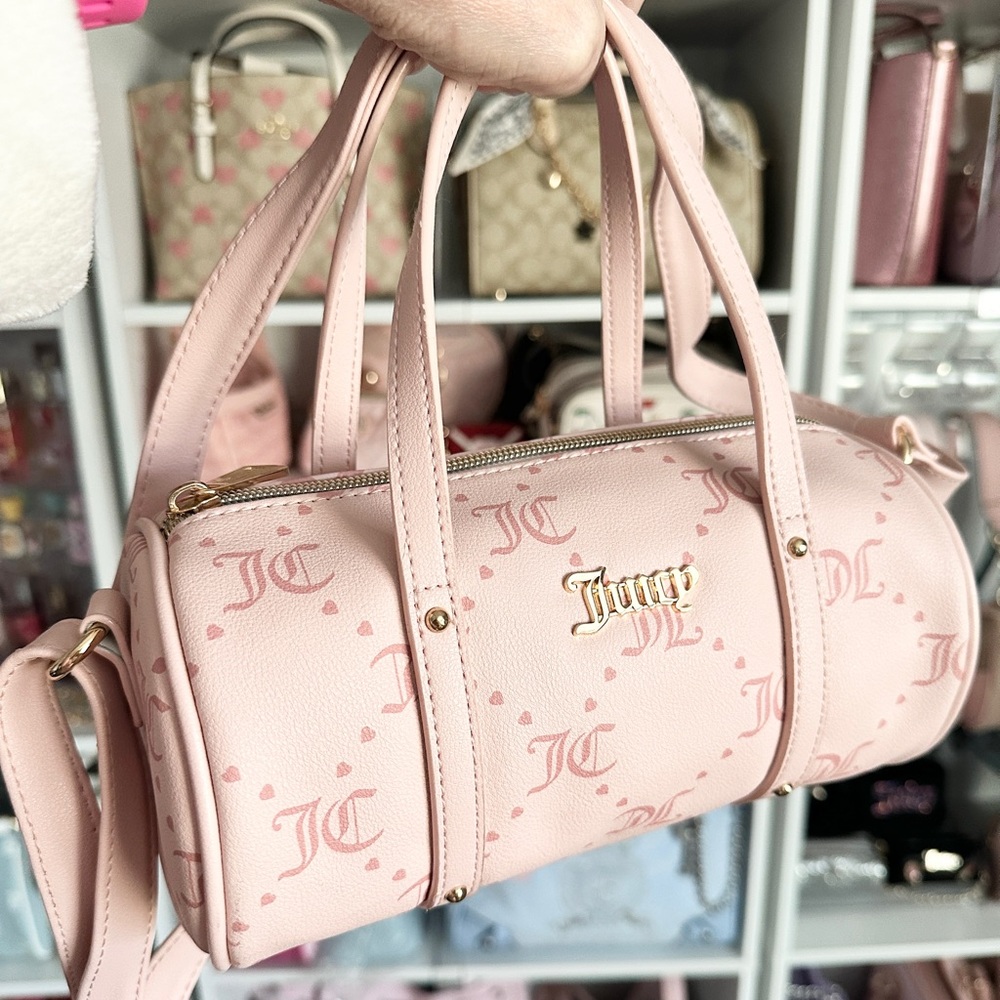 NWOT~Juicy Couture Light Pink Barrel Bag Crossbody
